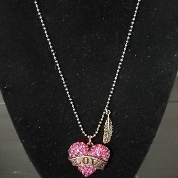 Betsey Johnson Jewelry - Betsey Johnson ' Flights of Fancy' heart necklace